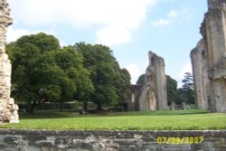 The Abbey ruins, Glastonbury, Somerset Wallpaper