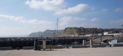 Looking across the harbour at West Bay, Dorset