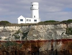 Hunstanton Cliffs and Lighthouse Wallpaper