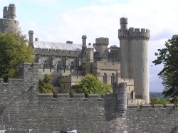 Arundel Castle, West Sussex from outside the wall Wallpaper