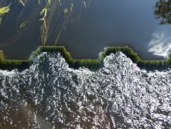 Weir at Sileby Mill, Leicestershire Wallpaper