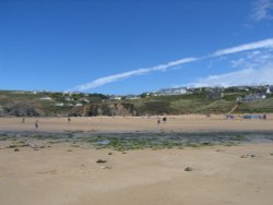 Mawgan Porth Beach, Cornwall Wallpaper