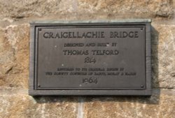Plaque on Craigellachie Bridge Wallpaper