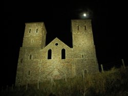 Reculver Towers & Roman Fort by night Wallpaper