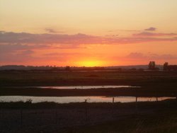 Sunset at Rye Harbour, East Sussex Wallpaper
