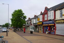 Village Shops, Langold, Nottinghamshire Wallpaper