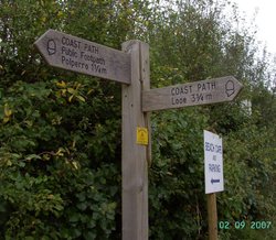 Sign Post, Talland, Cornwall Wallpaper