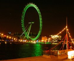 London Eye by night Wallpaper
