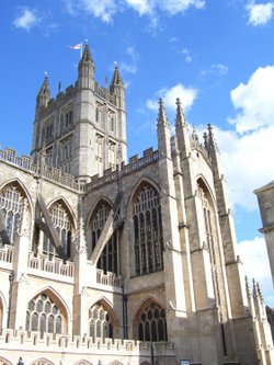 Exterior of Bath Abbey, Somerset