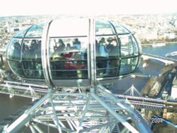 River Thames via London Eye pod Wallpaper