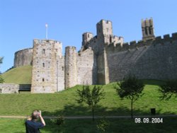 Arundel Castle - shell keep and barbican gatehouse
