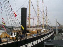 Deck view of SS Gt Britain