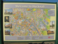 Hucknall welcome sign Wallpaper