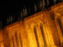 Starry night inside the cathedral Wallpaper