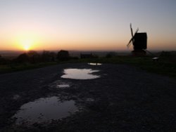 Brill windmill at sunset