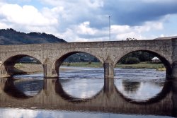Bridge over River Wye at Builth Wells Wallpaper