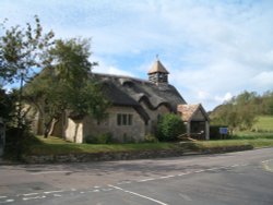 Thatched Church, Freshwater, Isle of Wight Wallpaper