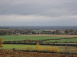 Didcot Power Station visible from Faringdon Folly