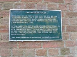 Information sign on Faringdon Folly Wallpaper