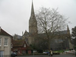 Salisbury Cathedral from the City