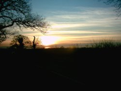 Sunset from Storefield Farm looking toward Rushton