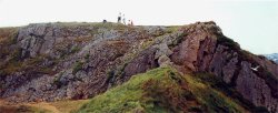 Hiking ancient cliffs north of Tenby Wallpaper