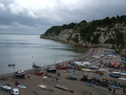 Beach at Beer, Aug 07 Wallpaper