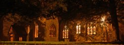 Kingsbury church at night Wallpaper