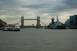 Tower Bridge and HMS Belfast Wallpaper