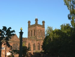 Chester Cathedral in the Evening Light Wallpaper