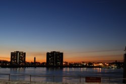 Gosport Skyline at Sunset Winter 2007 Wallpaper