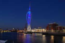 Portsmouth - Spinnaker Tower at Night Wallpaper