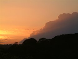 Sunset over Burycliffe, Elton Wallpaper