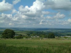 Looking over Elton to Bakewell and beyond