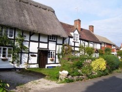 Thatched and Timbered Beauty Wallpaper