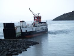 Ferry arriving at Portavaidie
