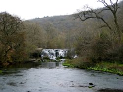 The Weir, River Wye, Monsal Dale, Derbyshire Wallpaper