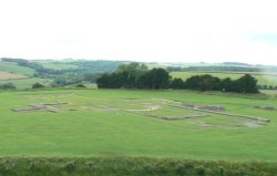 Foundations of Old Sarum Cathedral, Salisbury, Wiltshire Wallpaper
