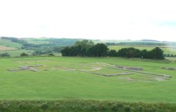 Foundations of Old Sarum Cathedral, Salisbury, Wiltshire Wallpaper