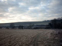 Farmland around Great Wishford, Wiltshire Wallpaper