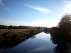 The river Wyley on a November day, 2007 Wallpaper