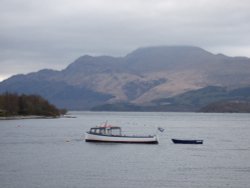 Loch Lomond from the shore at Luss Wallpaper