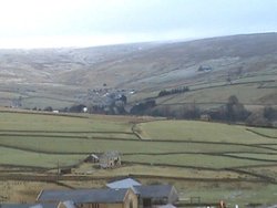 Cowshill from Burnhope Resevoir Wallpaper