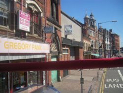 Stratford road in Birmingham (from a bus) Wallpaper