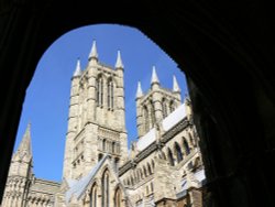 Lincoln Cathedral in  Lincolnshire Wallpaper