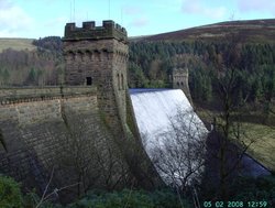 The Dam, Derwent Reservoir, Castleton, Derbyshire Wallpaper