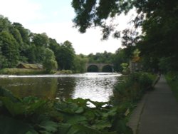 Prebends Bridge  and The  River Path, Durham, County Durham Wallpaper
