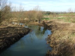 Eye Brook north of Eyebrook Reservoir, Stoke Dry, Rutland Wallpaper