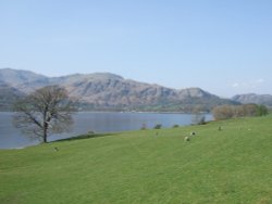 Coniston Water from Brantwood Wallpaper