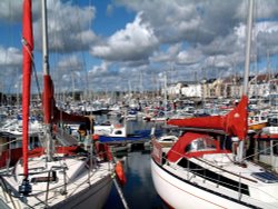 Weymouth Marina, Dorset Wallpaper